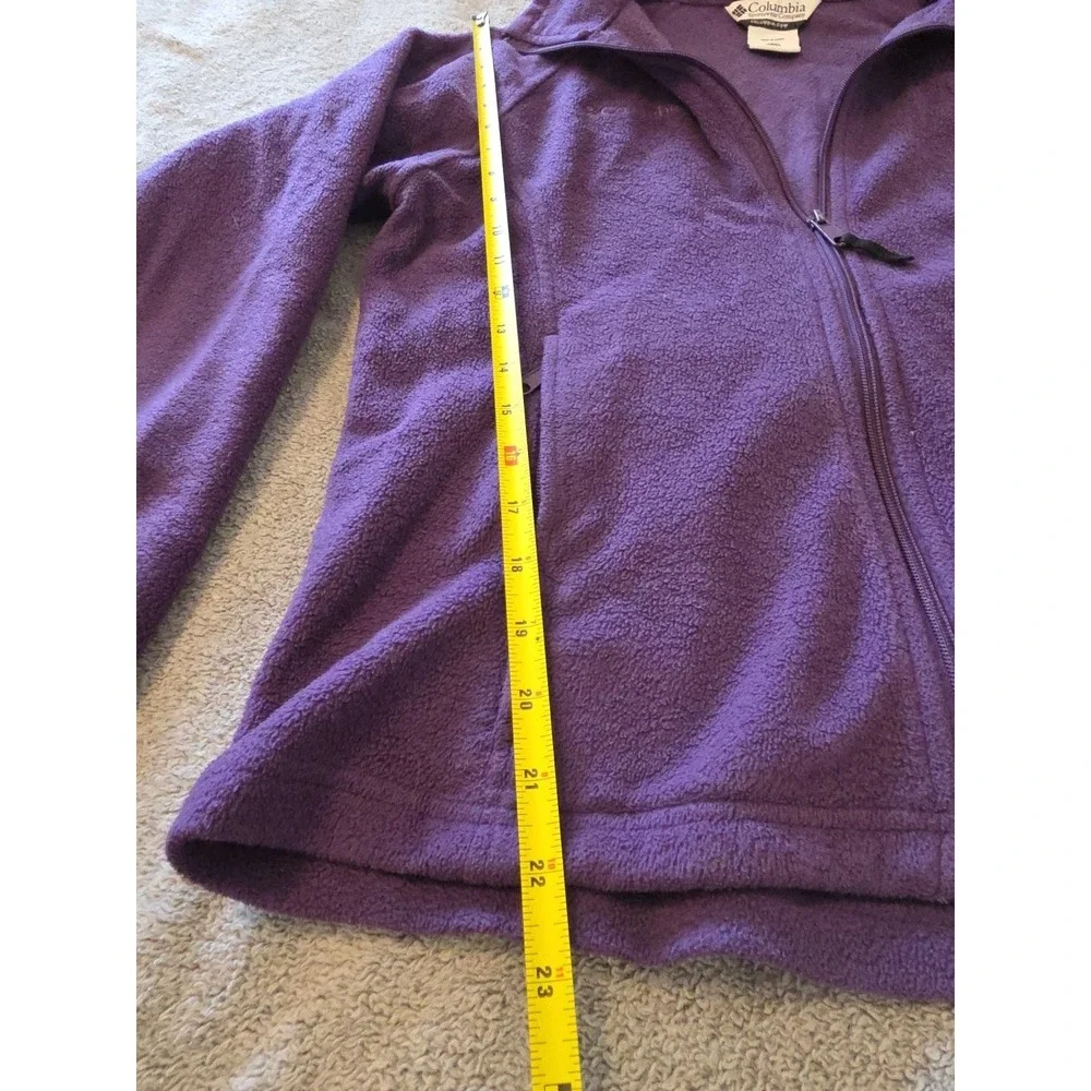 Columbia Sportswear Full Zip Up Fleece Jacket Purple‎ Size 18/20 Kid's